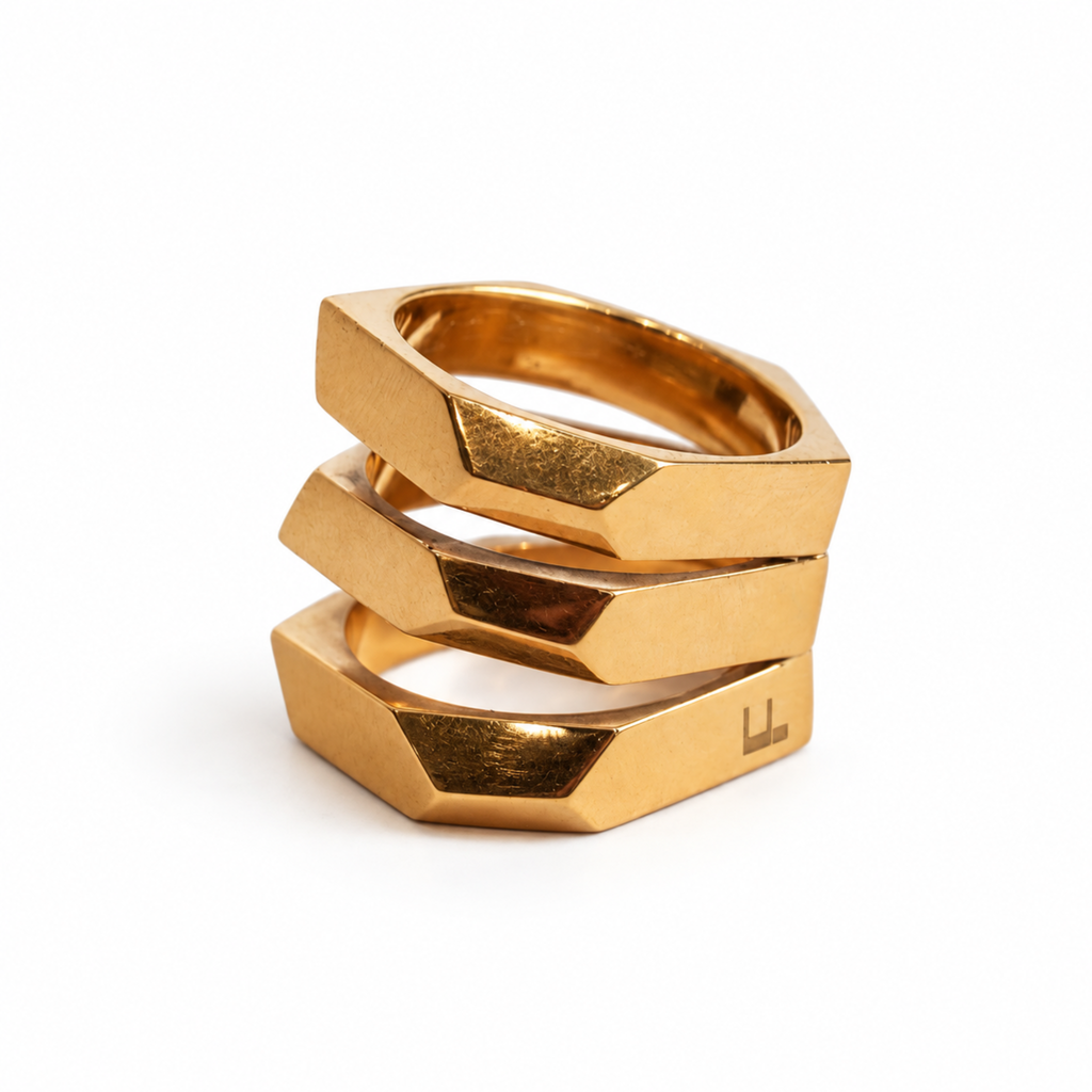Anillo triple espejo