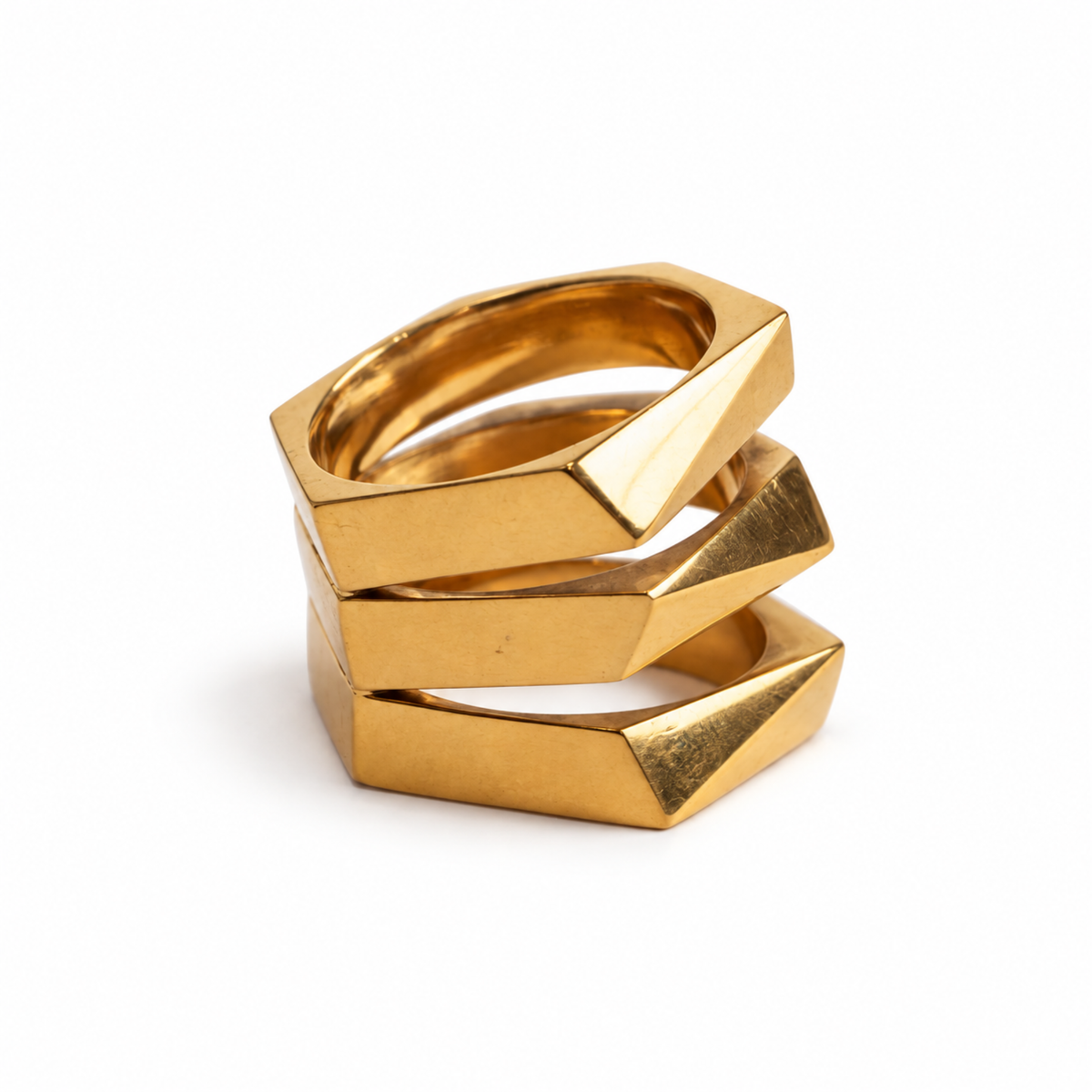 Anillo triple espejo
