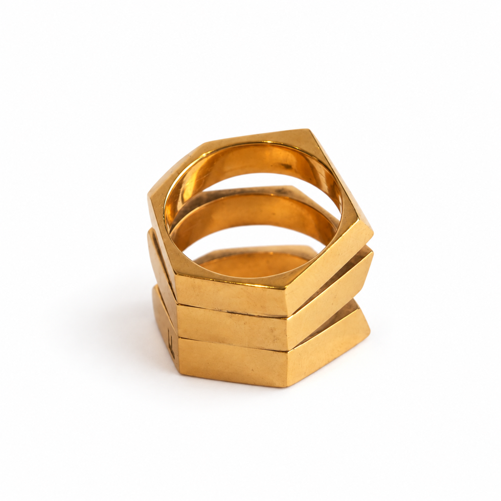 Anillo triple espejo