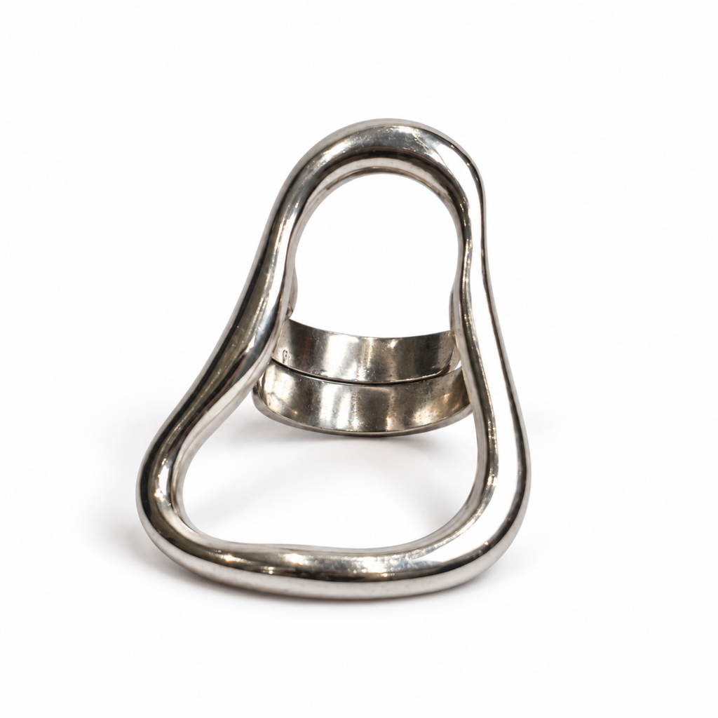 Anillo órganico plata