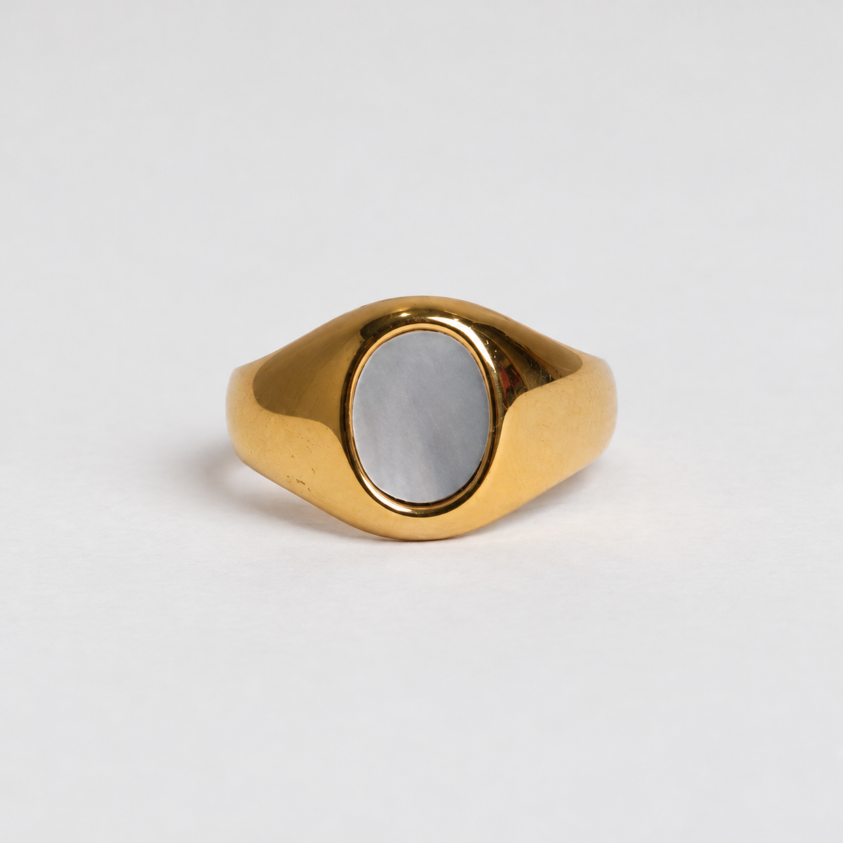 Anillo perla madre redondo