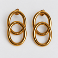 Aretes ovalo doble