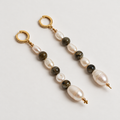 Aretes largos con piedra