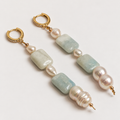Aretes largos de piedra